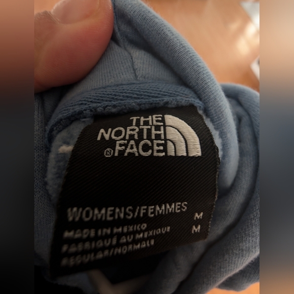 The North Face Blue Hoodie Sweatshirt Relaxed Fit - Picture 3 of 6